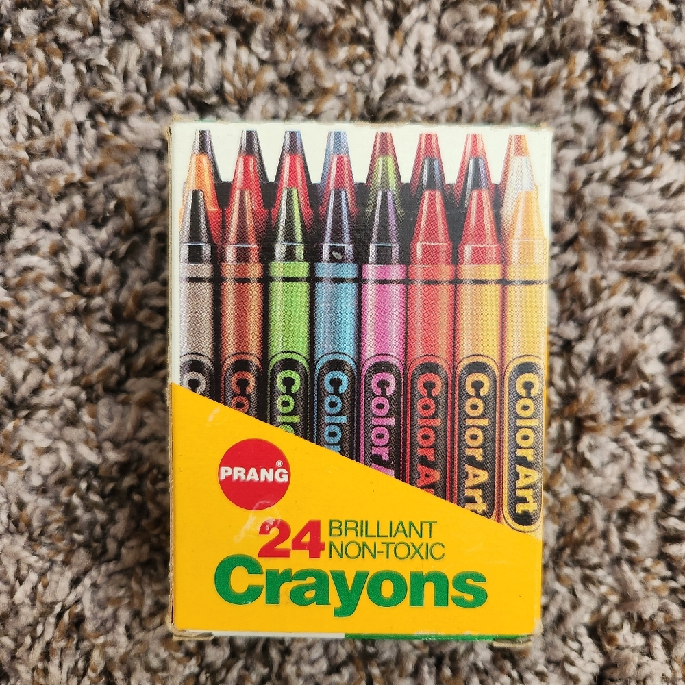 Vintage 1988 Prang Crayons Dixon Brilliant Non-Toxic 32248 Made in USA New